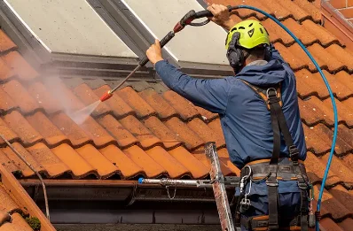 Démoussage et hydrofuge de toiture à Rainans